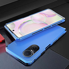 Huawei Nova 9 SE用360度 フルカバー ケース 高級感 手触り良い アルミメタル 製の金属製 ファーウェイ ネイビー