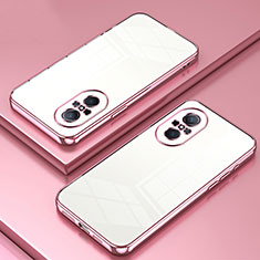 Huawei Nova 9 SE用極薄ソフトケース シリコンケース 耐衝撃 全面保護 クリア透明 SY1 ファーウェイ ローズゴールド