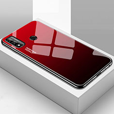 Huawei Nova Lite 3 Plus用ハイブリットバンパーケース プラスチック 鏡面 カバー T01 ファーウェイ レッド