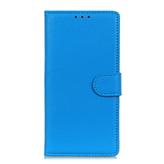 Huawei Nova Lite 3 Plus用手帳型 レザーケース スタンド カバー T11 ファーウェイ ブルー