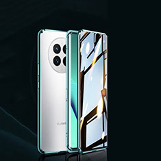 Huawei Nova Y91用ケース 高級感 手触り良い アルミメタル 製の金属製 360度 フルカバーバンパー 鏡面 カバー P02 ファーウェイ グリーン