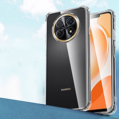 Huawei Nova Y91用極薄ソフトケース シリコンケース 耐衝撃 全面保護 クリア透明 T04 ファーウェイ クリア