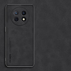 Huawei Nova Y91用ケース 高級感 手触り良いレザー柄 S01 ファーウェイ ブラック