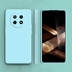 Huawei Nova Y91用360度 フルカバー極薄ソフトケース シリコンケース 耐衝撃 全面保護 バンパー ファーウェイ シアン