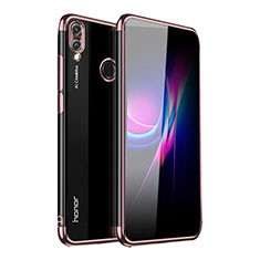 Huawei P Smart (2019)用極薄ソフトケース シリコンケース 耐衝撃 全面保護 クリア透明 H02 ファーウェイ ローズゴールド