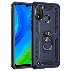 Huawei P Smart (2020)用ハイブリットバンパーケース プラスチック アンド指輪 マグネット式 S01 ファーウェイ ネイビー