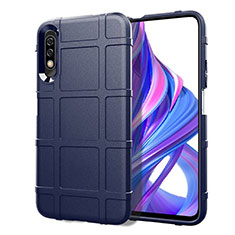 Huawei P Smart Z (2019)用360度 フルカバー極薄ソフトケース シリコンケース 耐衝撃 全面保護 バンパー S05 ファーウェイ ネイビー