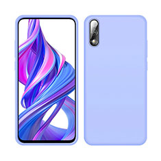 Huawei P Smart Z (2019)用360度 フルカバー極薄ソフトケース シリコンケース 耐衝撃 全面保護 バンパー S04 ファーウェイ パープル