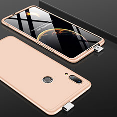 Huawei P Smart Z用ハードケース プラスチック 質感もマット 前面と背面 360度 フルカバー ファーウェイ ゴールド