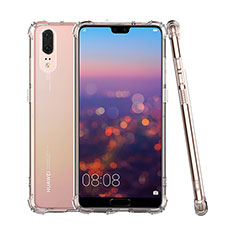 Huawei P20用極薄ソフトケース シリコンケース 耐衝撃 全面保護 クリア透明 K05 ファーウェイ クリア