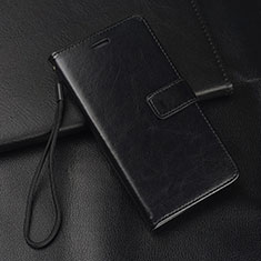 Huawei P20用手帳型 レザーケース スタンド カバー T10 ファーウェイ ブラック