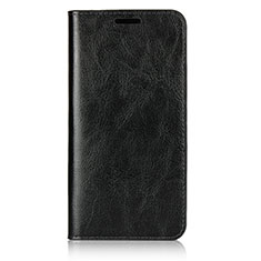 Huawei P20用手帳型 レザーケース スタンド カバー L05 ファーウェイ ブラック