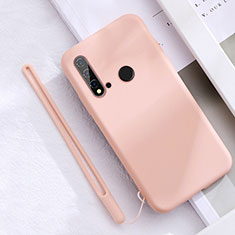 Huawei P20 Lite (2019)用360度 フルカバー極薄ソフトケース シリコンケース 耐衝撃 全面保護 バンパー S05 ファーウェイ ピンク