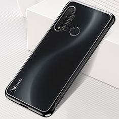 Huawei P20 Lite (2019)用ハードカバー クリスタル クリア透明 S04 ファーウェイ ブラック