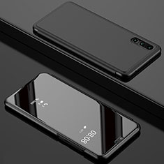 Huawei P20 Pro用手帳型 レザーケース スタンド 鏡面 カバー L02 ファーウェイ ブラック