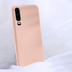 Huawei P30用360度 フルカバー極薄ソフトケース シリコンケース 耐衝撃 全面保護 バンパー C06 ファーウェイ オレンジ