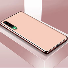 Huawei P30用ケース 高級感 手触り良い アルミメタル 製の金属製 カバー T02 ファーウェイ ピンク