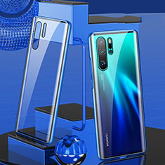 Huawei P30 Pro用ケース 高級感 手触り良い アルミメタル 製の金属製 360度 フルカバーバンパー 鏡面 カバー T07 ファーウェイ ネイビー