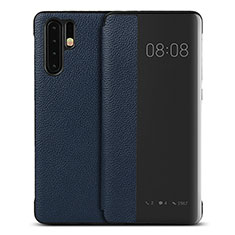 Huawei P30 Pro New Edition用手帳型 レザーケース スタンド カバー T16 ファーウェイ ネイビー