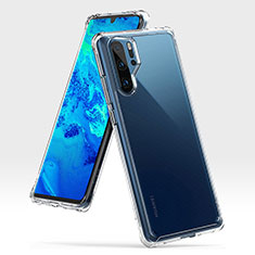 Huawei P30 Pro New Edition用ハイブリットバンパーケース プラスチック 兼シリコーン カバー R02 ファーウェイ クリア