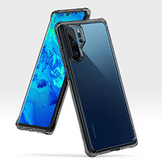 Huawei P30 Pro New Edition用ハイブリットバンパーケース プラスチック 兼シリコーン カバー R02 ファーウェイ ダークグレー