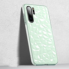 Huawei P30 Pro New Edition用極薄ソフトケース シリコンケース 耐衝撃 全面保護 クリア透明 S05 ファーウェイ グリーン