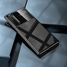 Huawei P40 Lite 5G用ハードケース プラスチック 質感もマット カバー P05 ファーウェイ ブラック