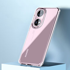 Huawei P50用ハイブリットバンパーケース クリア透明 プラスチック カバー WL2 ファーウェイ クリア