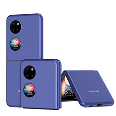 Huawei P60 Pocket用ハードケース プラスチック 質感もマット 前面と背面 360度 フルカバー QH1 ファーウェイ ネイビー