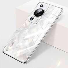 Huawei P60 Pro用ハードカバー クリスタル クリア透明 フレームレス H03 ファーウェイ クリア