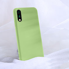 Huawei Y9 Prime (2019)用360度 フルカバー極薄ソフトケース シリコンケース 耐衝撃 全面保護 バンパー S03 ファーウェイ グリーン