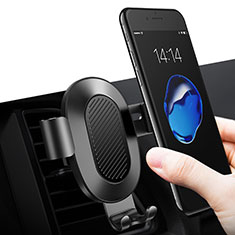 Motorola Moto Edge 40 5G用スマートフォン車載ホルダー 車載スタンド エアベント ユニバーサル ブラック