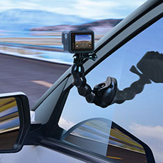 Sony Xperia E5用スマートフォン車載ホルダー 車載スタンド 真空吸盤で車のダッシュボードに直接取り付け ユニバーサル JD3 ブラック