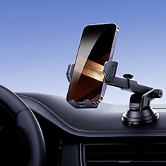 Oppo A53s 5G用スマートフォン車載ホルダー 車載スタンド 真空吸盤で車のダッシュボードに直接取り付け ユニバーサル BS4 ブラック