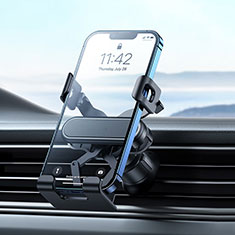 Nokia C200用スマートフォン車載ホルダー 車載スタンド クリップで車のダッシュボードに直接取り付け ユニバーサル BS5 ブラック