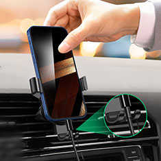 Asus ROG Phone 5s用スマートフォン車載ホルダー 車載スタンド クリップで車のダッシュボードに直接取り付け ユニバーサル LU1 ブラック