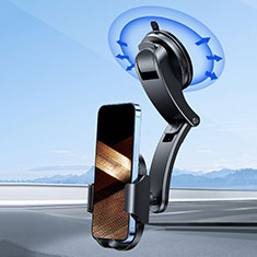 Realme 9i 5G用スマートフォン車載ホルダー 車載スタンド 真空吸盤で車のダッシュボードに直接取り付け ユニバーサル N01 ブラック