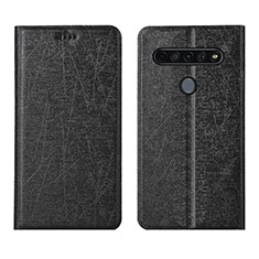 LG K41S用手帳型 レザーケース スタンド カバー L02 LG ブラック