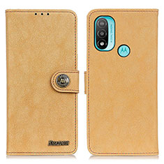 Motorola Moto E30用手帳型 レザーケース スタンド カバー A01D モトローラ ゴールド