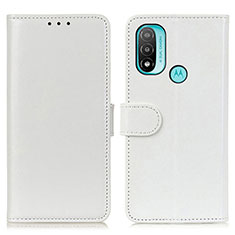 Motorola Moto E30用手帳型 レザーケース スタンド カバー M07L モトローラ ホワイト