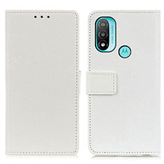 Motorola Moto E30用手帳型 レザーケース スタンド カバー M08L モトローラ ホワイト