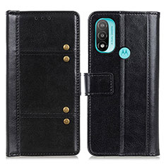 Motorola Moto E40用手帳型 レザーケース スタンド カバー M06L モトローラ ブラック