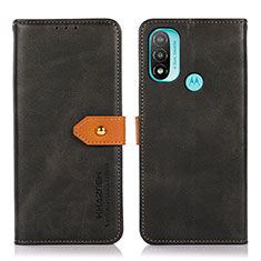 Motorola Moto E40用手帳型 レザーケース スタンド カバー N07P モトローラ ブラック