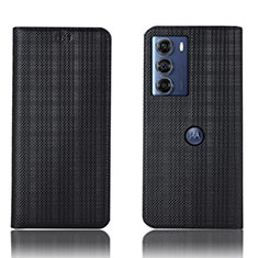 Motorola Moto Edge S30 5G用手帳型 レザーケース スタンド カバー H20P モトローラ ブラック