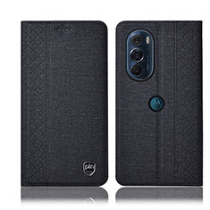 Motorola Moto Edge X30 5G用手帳型 布 スタンド H13P モトローラ ブラック