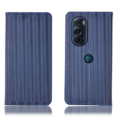 Motorola Moto Edge X30 5G用手帳型 レザーケース スタンド カバー H16P モトローラ ネイビー