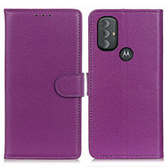 Motorola Moto G Play Gen 2用手帳型 レザーケース スタンド カバー A03D モトローラ パープル