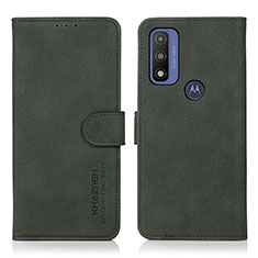 Motorola Moto G Pure用手帳型 レザーケース スタンド カバー D08Y モトローラ グリーン