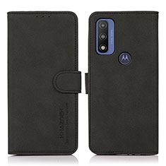 Motorola Moto G Pure用手帳型 レザーケース スタンド カバー D08Y モトローラ ブラック