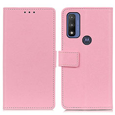 Motorola Moto G Pure用手帳型 レザーケース スタンド カバー M08L モトローラ ピンク